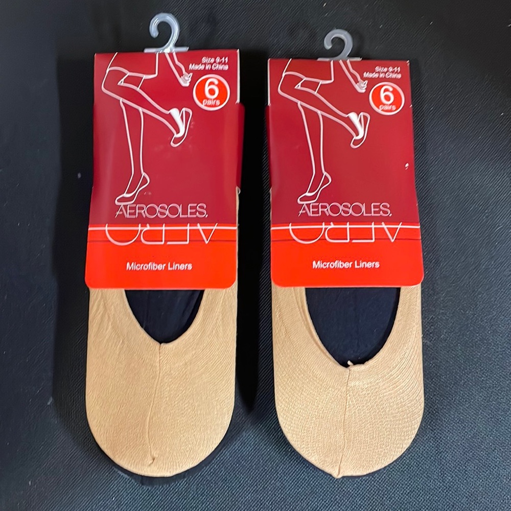Aerosol, women’s no-show liner socks, 12 pair